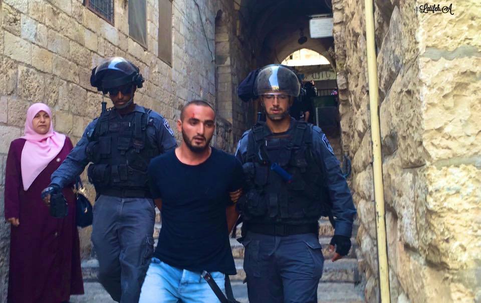 اعتقال المصور الصحفي "مصطفى الخاروف" من القدس صورة المعتقل