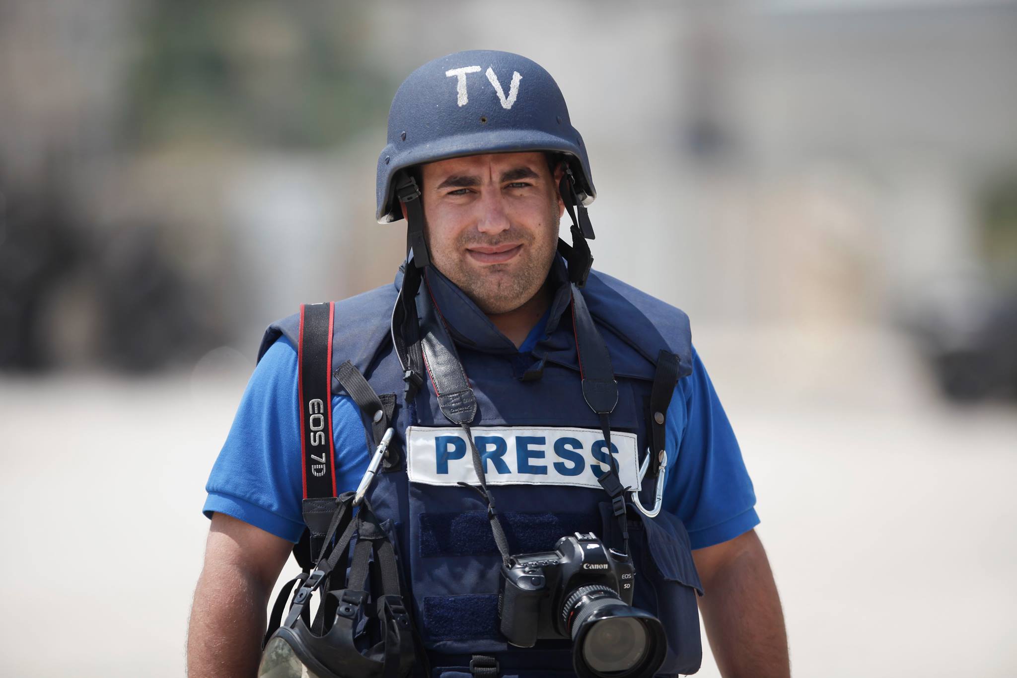 إصابة المصور بهاء نصر بعيار معدني شمال البيرة بهاء نصر