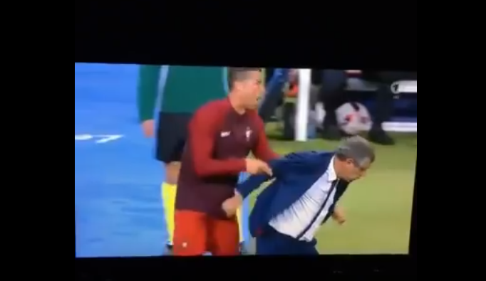 فيديو يظهر تصرفاً مشيناً من قبل كرستيانو رونالدو كرستيانو
