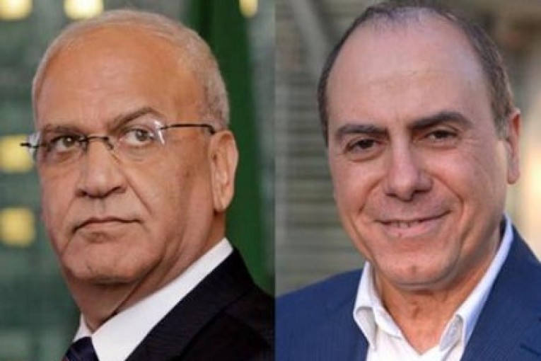 مصدر فلسطيني: لقاء سرّي بين عريقات وشالوم في القاهرة عريقات وشالوم