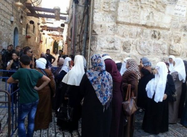 اعتقال شاب ومنع النساء من دخول الأقصى صورة توضيحية