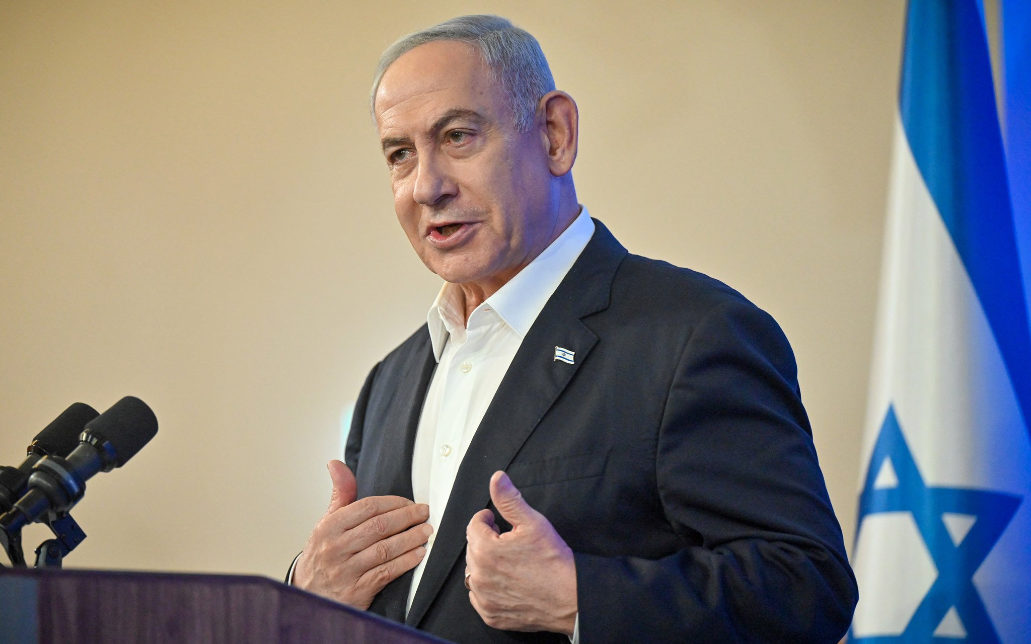 نتنياهو يتعهد بمنع إقامة دولة فلسطينية ويؤكد إجراء مفاوضات مع سوريا.