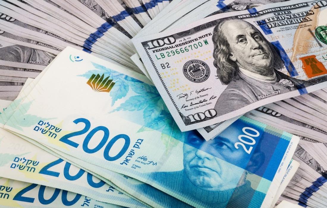 انخفاض كبير على سعر صرف الدولار مقابل الشيكل اليوم السبت 10 يونيو 2023
