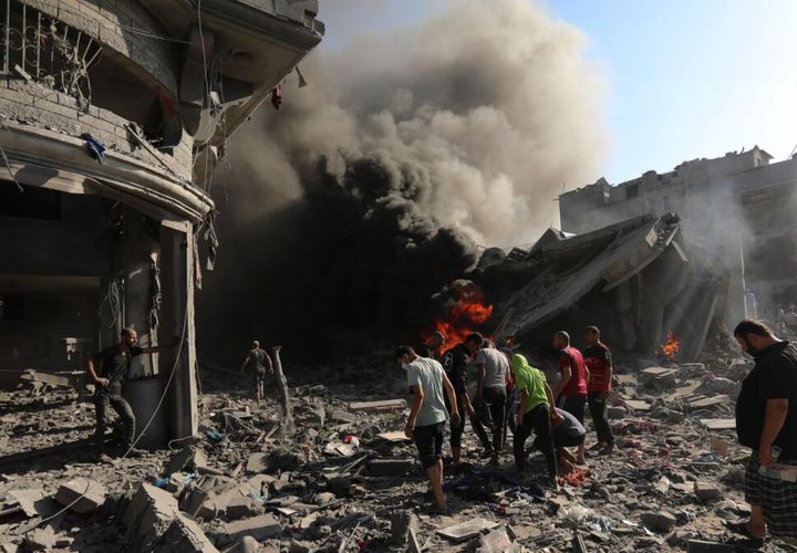 10328 شهيدا: غارات متفرّقة في غزة ورشقات صاروخيّة من القطاع صوب وسط البلاد