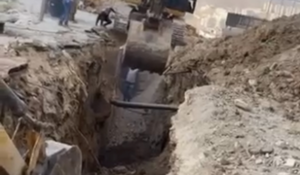 الدفاع المدني: عمليات بحث عن اثنين من العمال نتيجة انهيار اتربة بنابلس