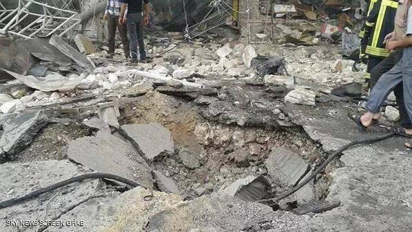عشرات القتلى في غارات جوية على حلب قصف على حلب
