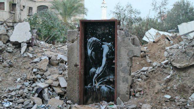 جدل في غزة حول شراء لوحة لبانكسي