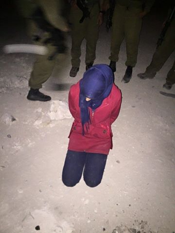 الاحتلال يعتقل فتاة شرق قلقيلية بزعم حيازتها سكين.