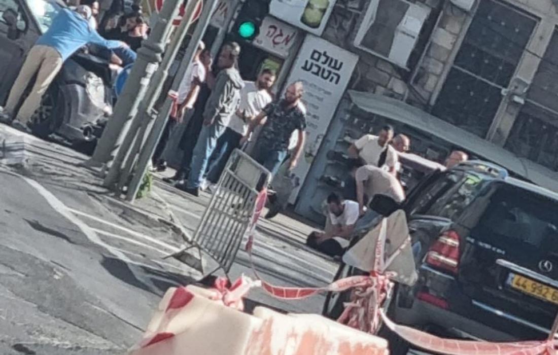 محدث بالفيديو والصور إصابة 5 مستوطنين بعملية دهس بشارع يافا في القدس