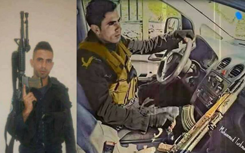 تسليم جثمان الشهيد الضابط تركمان على حاجز عسكري جنوب جنين