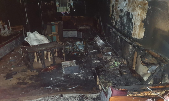 9 إصابات جراء حريق منزل في بيت حنينا
