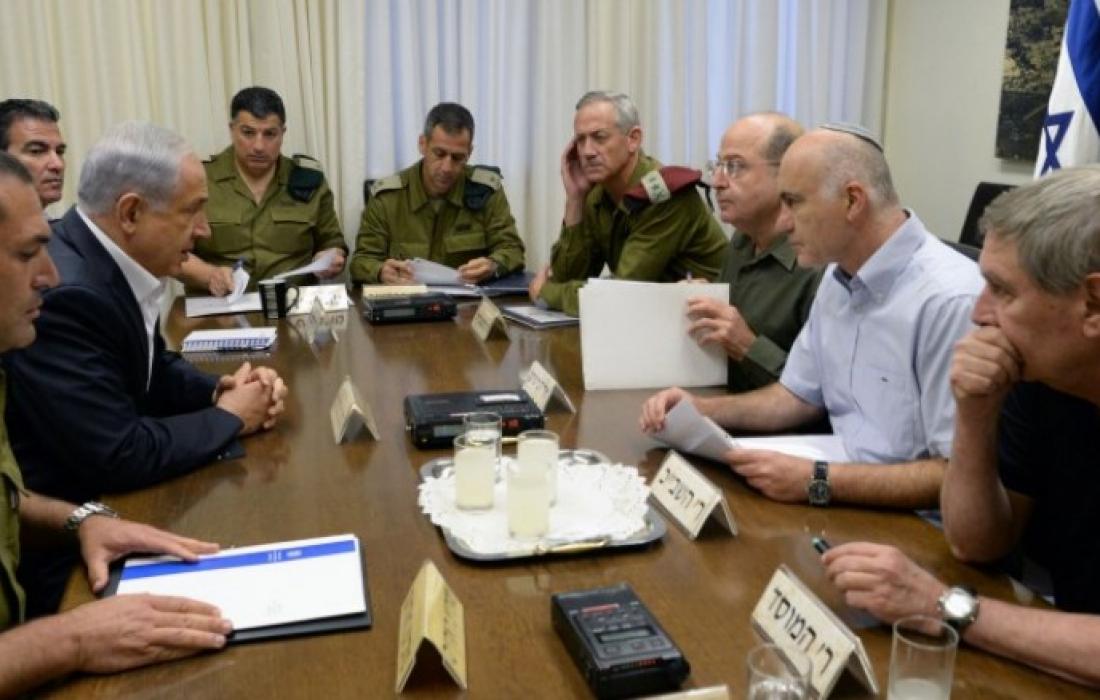 الكابنيت يعقد اجتماعاً اليوم لبحث التصعيد في المنطقة