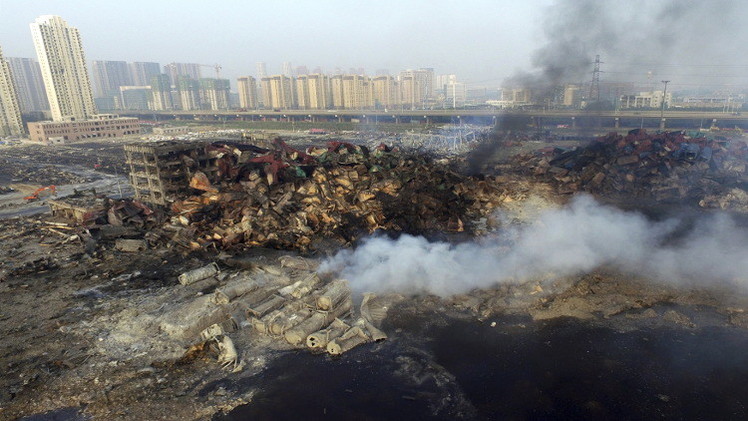 ضحايا انفجار مستودع المواد الكيمياوية بالصين يصل 135