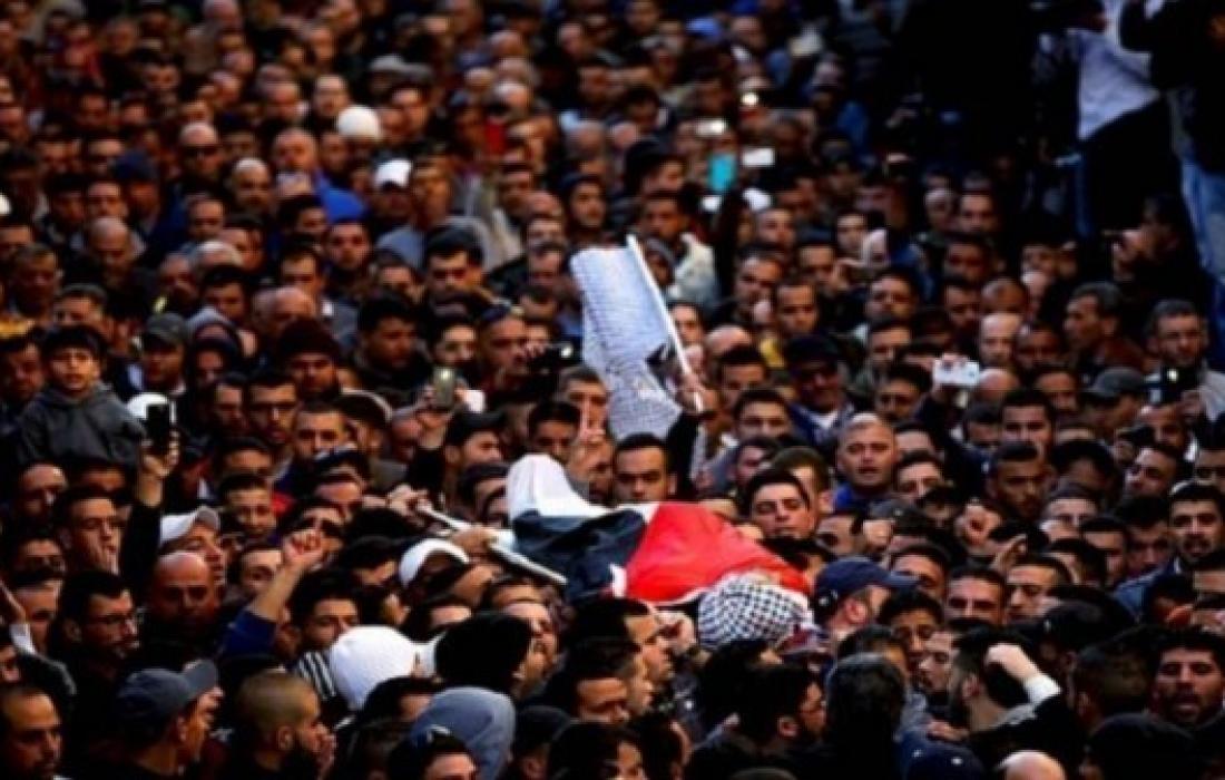 تشييع جثمان الفتى أحمد بني شمسة بمشاركة حاشدة في نابلس