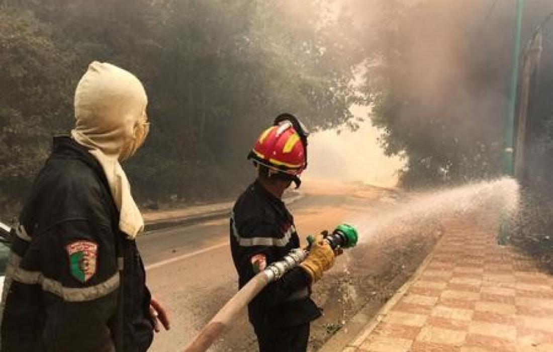 ارتفاع عدد ضحايا الحرائق في الجزائر إلى 69