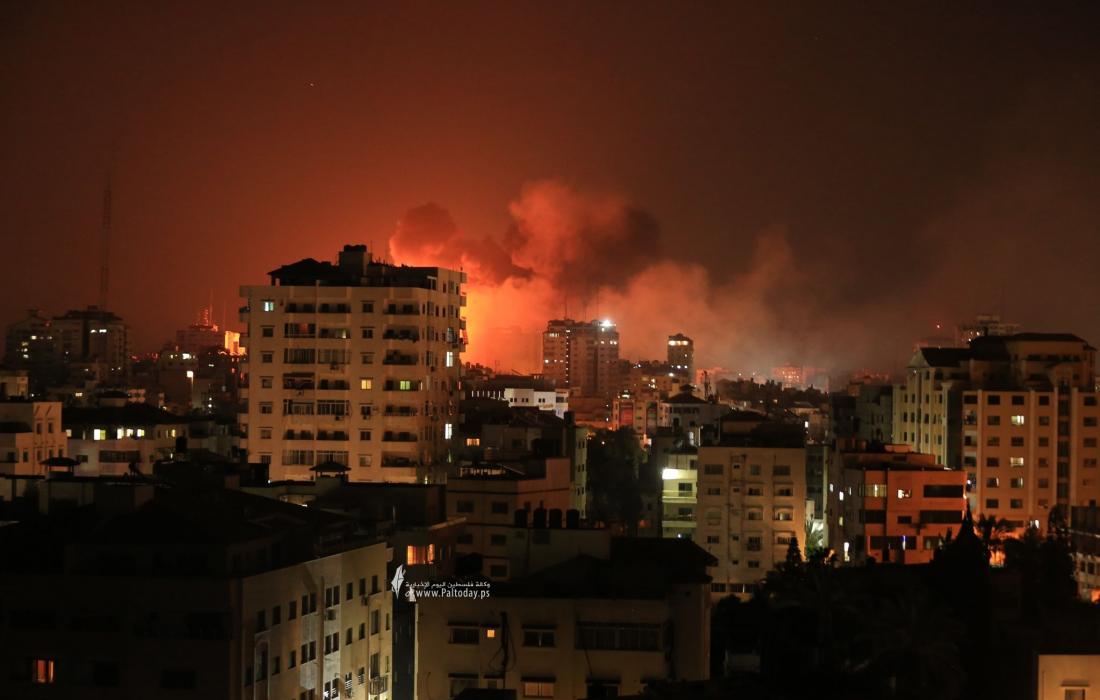 طائرات الاحتلال تشن سلسة غارات على مواقع في قطاع غزة