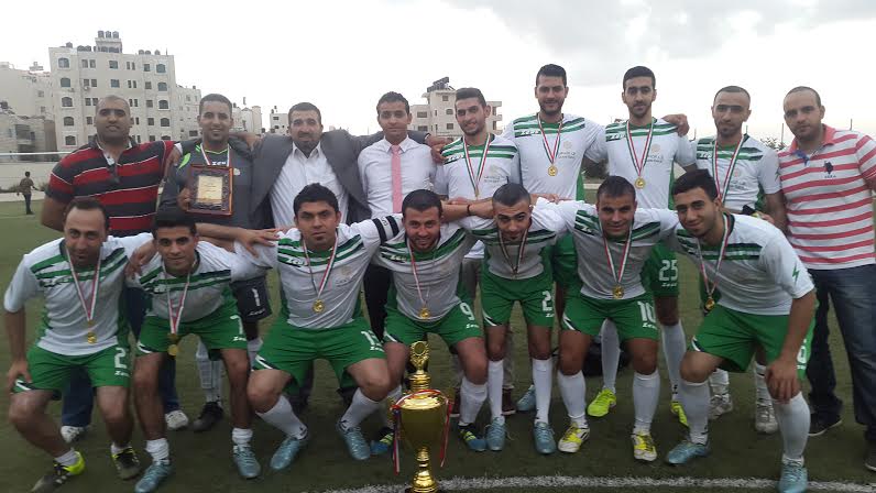 "بنك القدس" يحصل على لقب بطولة كأس فلسطين للمؤسسات 2015