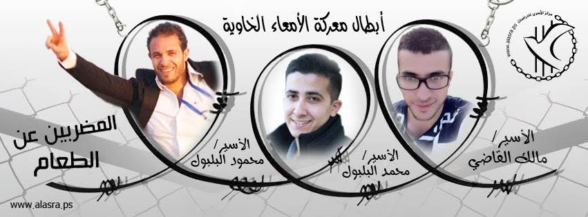 الأسرى المضربين عن الطعام 