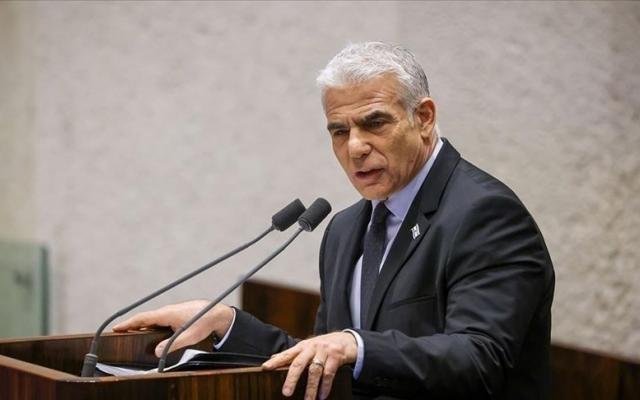 لابيد يدعم مخطط "إسرائيل الكبرى" ويزعم أن "الحدود التوراتية واضحة"