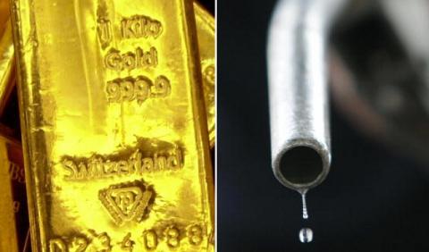 النفط يتراجع والدولار يحافظ على قوته والذهب يرتفع
