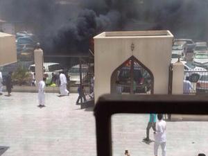 محاولة تفجير مسجد شرق السعودية