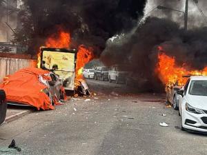 رشقة صاروخية كبيرة نحو حيفا والمنطقة وشهداء بقصف شمالي لبنان