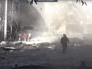 استهداف مشفيين بحلب 