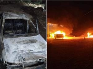 مستوطنون يعربدون في بورين.. اعتداءات على المنازل وإحراق مركبات! (صور وفيديو)