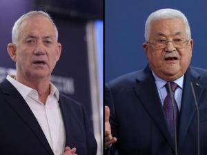 صحيفة عبرية تنشر تفاصيل المكالمة الهاتفية بين عباس وغانتس