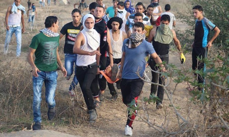 إصابة شابين برصاص الاحتلال الاسرائيلي شرق غزة