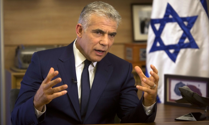 لابيد :" لن اؤيد اي حل مع الفلسطينيين يشمل تقسيم القدس"