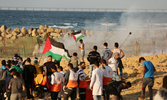 3 إصابات خلال قمع الاحتلال للمسيرات السلمية شمال غرب غزة