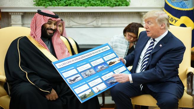 ترامب: لن نوقف بيع الأسلحة للسعودية بسبب قضية خاشقجي