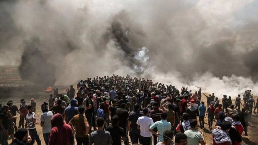 5 إصابات بالرصاص الحي والعشرات بالاختناق في مليونية القدس