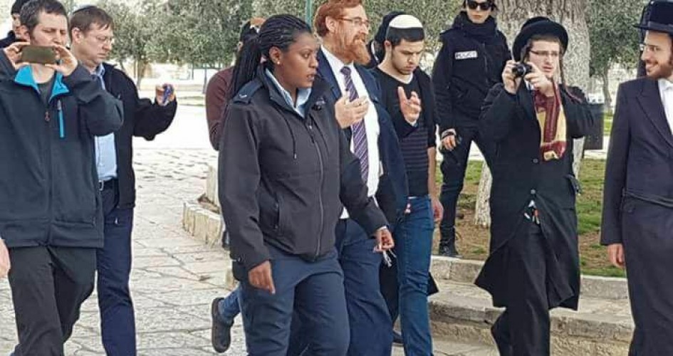 غليك يقتحم المسجد الأقصى مبارك
