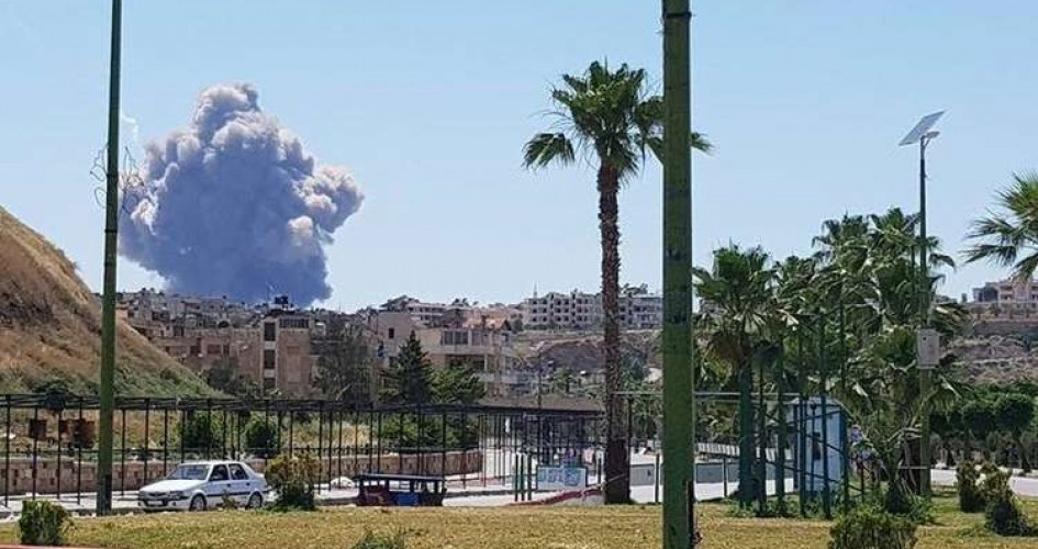 سورية: انفجارات في محيط مطار حماة العسكري