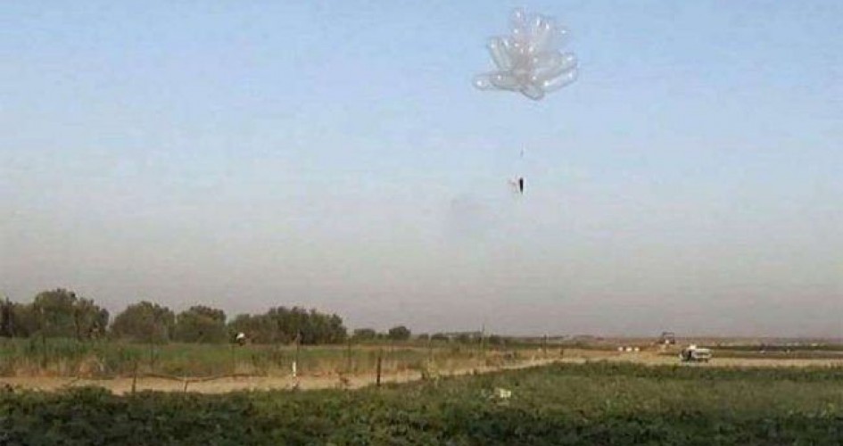 بالون حارق انطلق من غزة ووصل إلى القدس