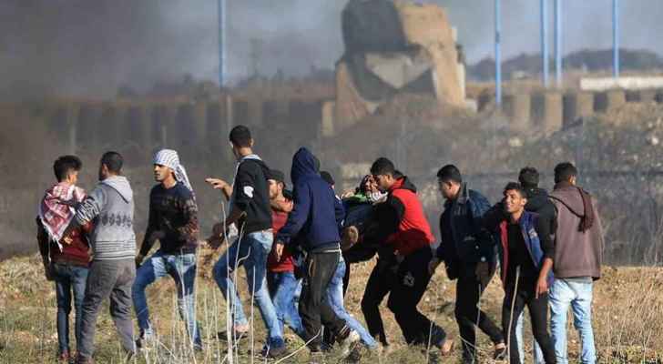 شهيدان 124اصابة برصاص الاحتلال في جمعة #الثبات_والصمود شرق قطاع غزة