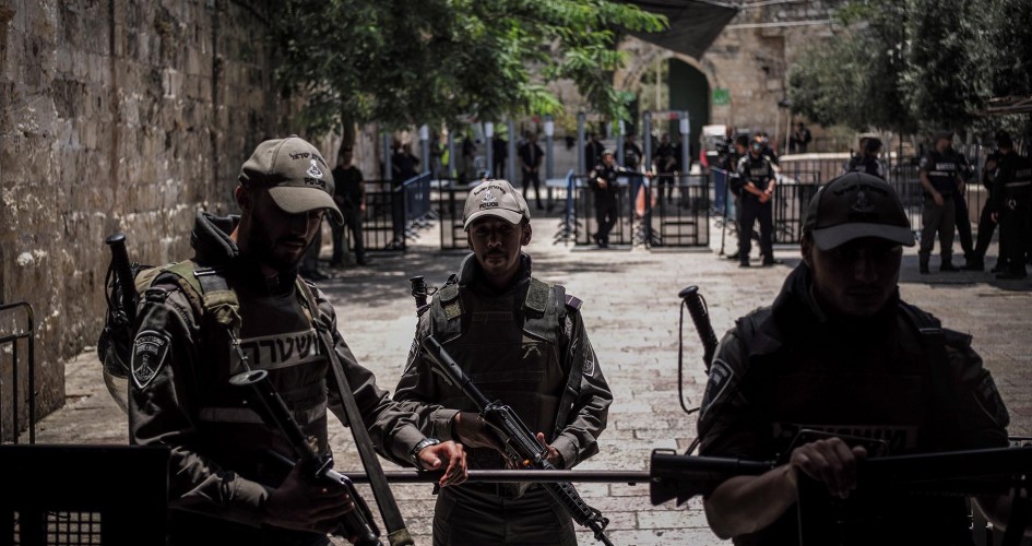 انتشار مكثف لشرطة الاحتلال في محيط الأقصى