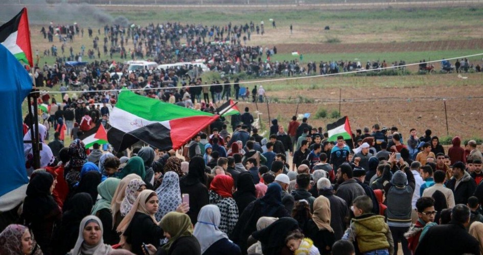 في جمعة (غزة صامدة ما بتركعش) إصابات برصاص الاحتلال الإسرائيلي على حدود غزة