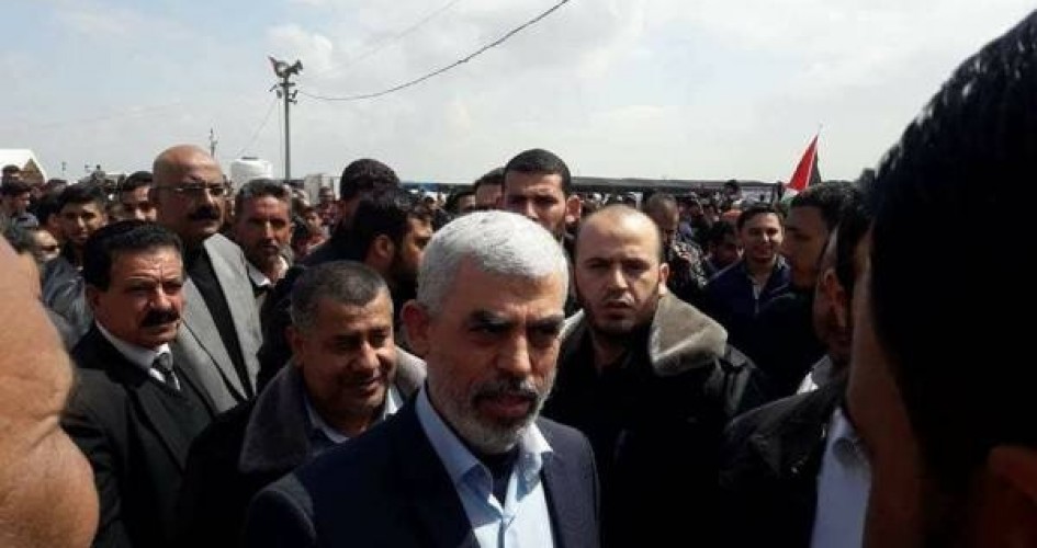 السنوار: نحن بالمرصاد لنتنياهو وتعامل المقاومة مع الاحتلال تجاه المسيرات لن يكون كالسابق