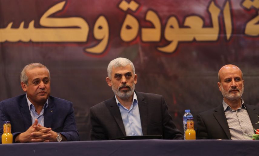 السنوار للشباب: أمامنا أيام فاصلة لـ 14 أيار المُقبل