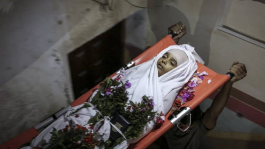 غـزة تشيع 7 شهداء ارتقوا في جمعة انتفاضة الأقصى