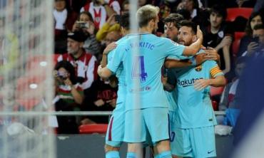 برشلونة يفوز على بيلباو بهدفين وميسي يتألق