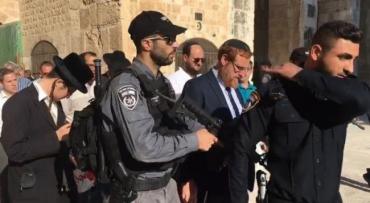 غليك يقتحم المسجد الأقصى(صور،فيديو)
